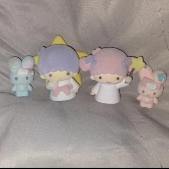 4x Little Twin Star Figure Collectible Figurine Set Sanrio Japan Kawaii Velvet - Picture 8 of 13